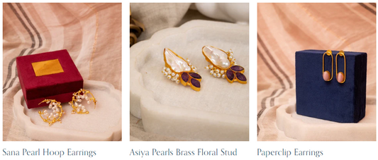 Handcrafted Brass Earrings: Elevate Your Style with Rooh Amer's Artisanal Treasures