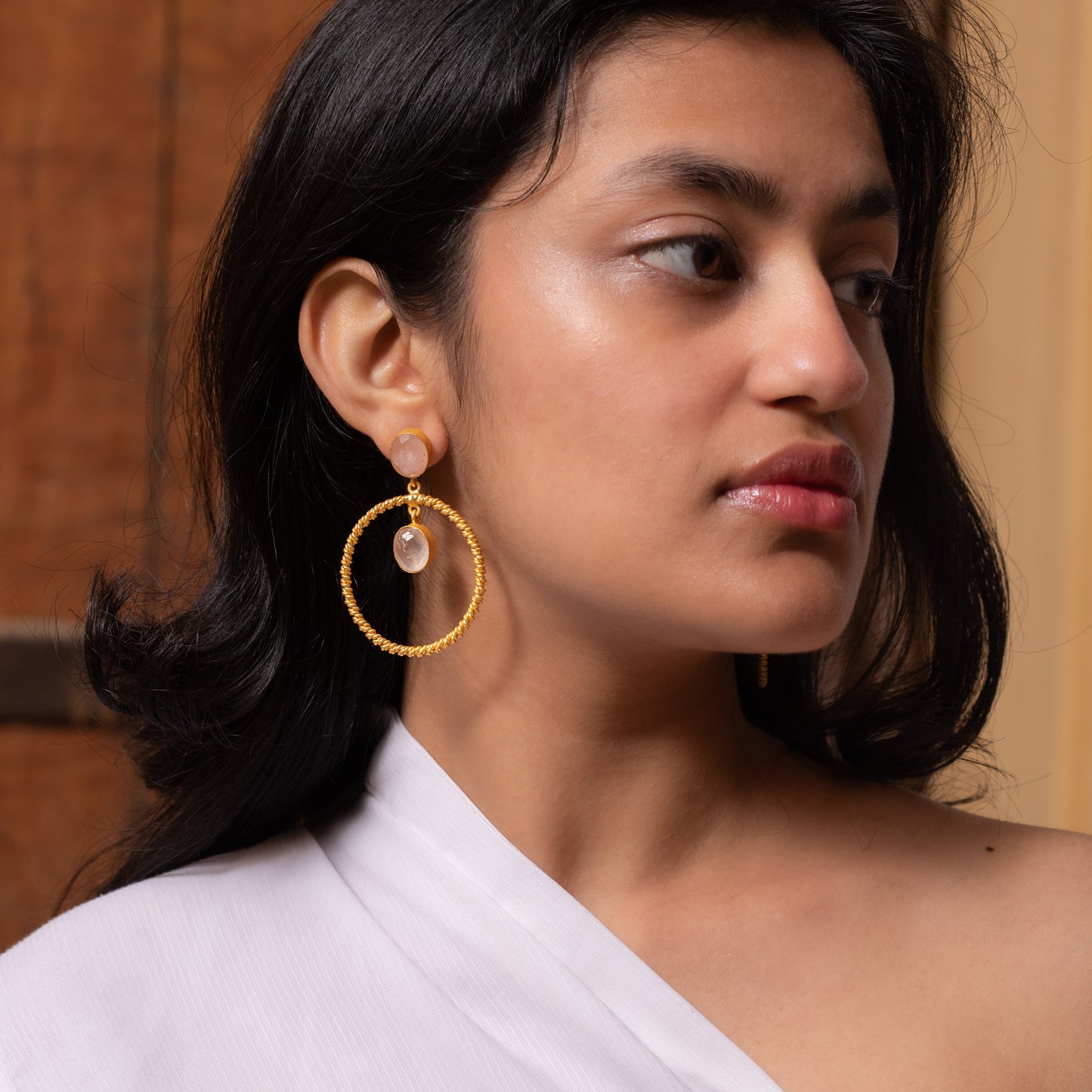 Dua Gold Plated Earrings