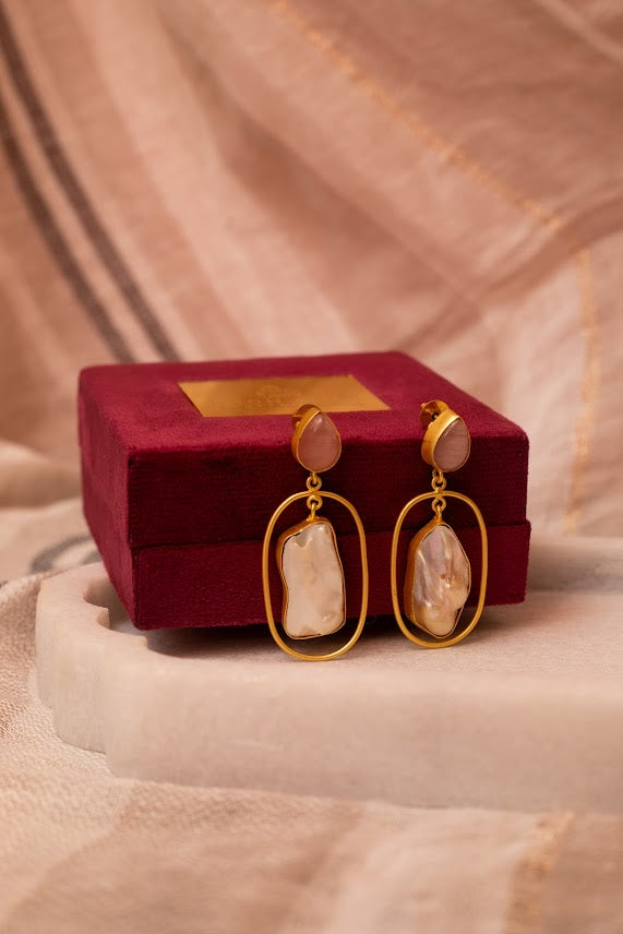 Zoya square earrings