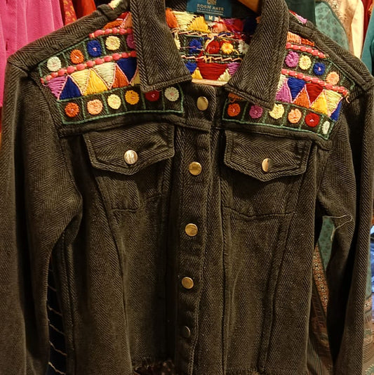 Boho embroidered jacket